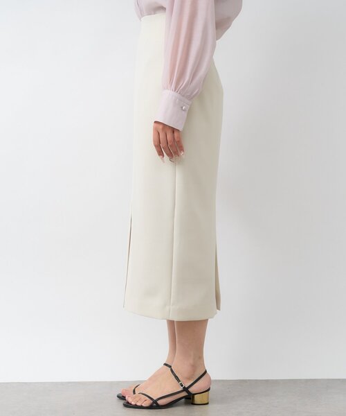 La boutique BonBon（ラブティックボンボン）の「【お上品シルエット】ダブルクロスナロースカート（スカート・レディース・チャコールグレー/オフホワイト/ピンク・38/36/34）」の11枚目の写真