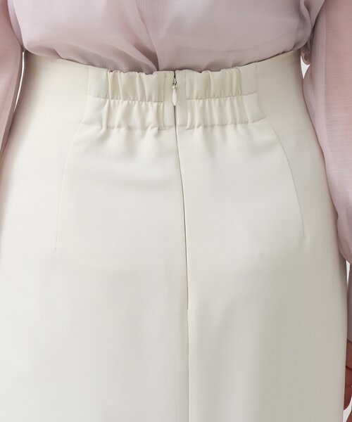 La boutique BonBon（ラブティックボンボン）の「【お上品シルエット】ダブルクロスナロースカート（スカート・レディース・チャコールグレー/オフホワイト/ピンク・38/36/34）」の14枚目の写真