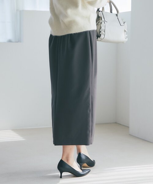 La boutique BonBon（ラブティックボンボン）の「【お上品シルエット】ダブルクロスナロースカート（スカート・レディース・チャコールグレー/オフホワイト/ピンク・38/36/34）」の21枚目の写真