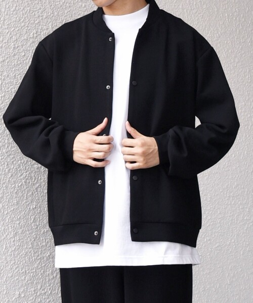 SHIPS any（シップス エニィ）の「SHIPS any: クリア ダンボール スナップ ボタン カーディガン (セットアップ対応)◇（カーディガン/ボレロ・メンズ・ブラック/チャコールグレー/ネイビー・SMALL/MEDIUM/LARGE/X-LARGE）」の6枚目の写真