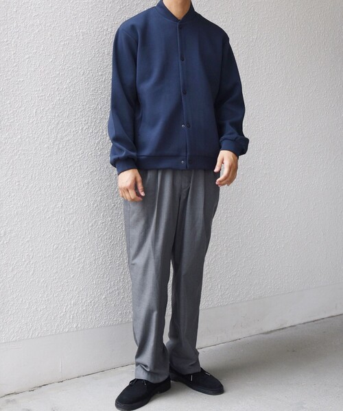 SHIPS any（シップス エニィ）の「SHIPS any: クリア ダンボール スナップ ボタン カーディガン (セットアップ対応)◇（カーディガン/ボレロ・メンズ・ブラック/チャコールグレー/ネイビー・SMALL/MEDIUM/LARGE/X-LARGE）」の9枚目の写真