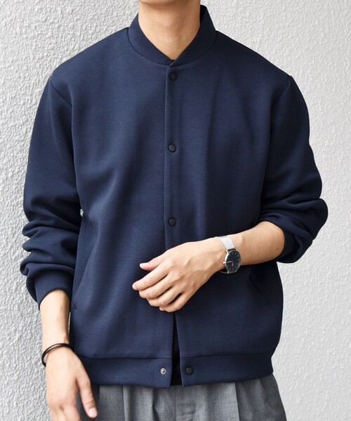 SHIPS any（シップス エニィ）の「SHIPS any: クリア ダンボール スナップ ボタン カーディガン (セットアップ対応)◇（カーディガン/ボレロ・メンズ・ブラック/チャコールグレー/ネイビー・SMALL/MEDIUM/LARGE/X-LARGE）」の14枚目の写真