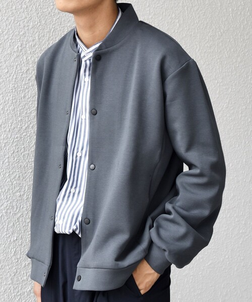 SHIPS any（シップス エニィ）の「SHIPS any: クリア ダンボール スナップ ボタン カーディガン (セットアップ対応)◇（カーディガン/ボレロ・メンズ・ブラック/チャコールグレー/ネイビー・SMALL/MEDIUM/LARGE/X-LARGE）」の18枚目の写真