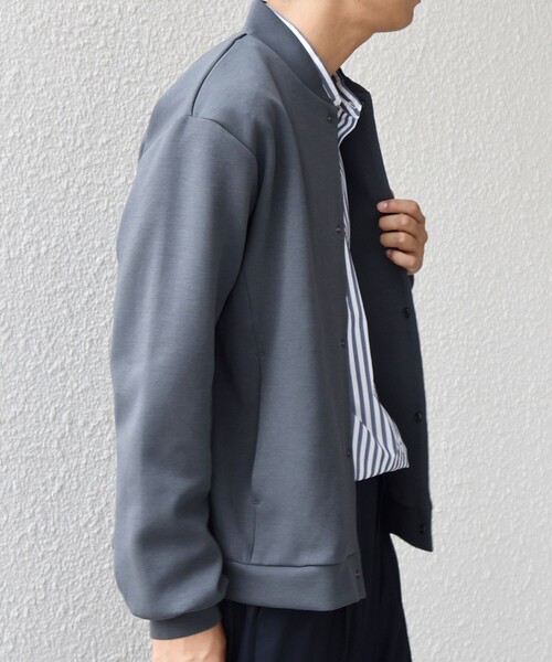 SHIPS any（シップス エニィ）の「SHIPS any: クリア ダンボール スナップ ボタン カーディガン (セットアップ対応)◇（カーディガン/ボレロ・メンズ・ブラック/チャコールグレー/ネイビー・SMALL/MEDIUM/LARGE/X-LARGE）」の19枚目の写真