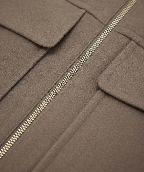 ROPE' PICNIC（ロペピクニック）の「ジャージーメルトンシリーズ ポケット付きジップブルゾン/リンクコーデ（ブルゾン・レディース・チャコールグレー/ライトグレー/ベージュ/ブラウン系その他2・FREE）」の22枚目の写真