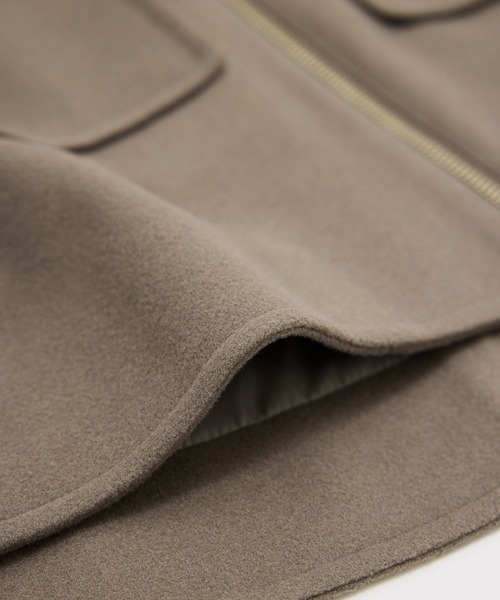ROPE' PICNIC（ロペピクニック）の「ジャージーメルトンシリーズ ポケット付きジップブルゾン/リンクコーデ（ブルゾン・レディース・チャコールグレー/ライトグレー/ベージュ/ブラウン系その他2・FREE）」の21枚目の写真