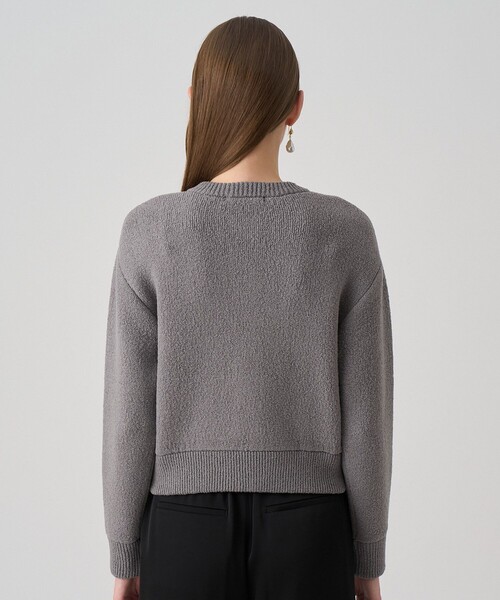 ANAYI（アナイ）の「ウールブークレブルゾン カーディガン（カーディガン/ボレロ・レディース・ブラック/ベージュ/オフホワイト/トップグレー・38/36）」の15枚目の写真