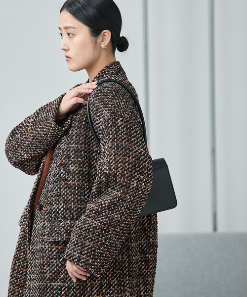 セール】《追加》SUPER140S/GIOLICA コクーンコート（ノーカラーコート