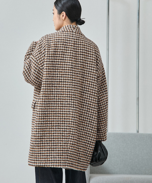 ジャーナルスタンダード　コクーンコート　ブラウン ウールコート　38サイズ ジャーナルスタンダード コクーンコート ブラウン ウールコート