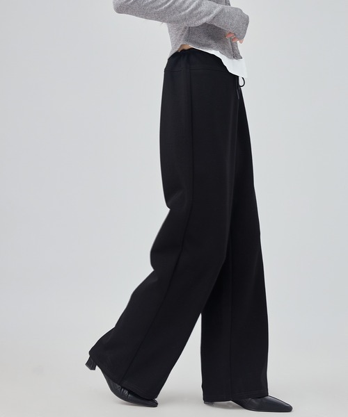 SUWDEE(スーディー)の「straight sweat pants(スウェットパンツ・レディース・ダークグレー/ブラック/グレー・FREE)」の6枚目の写真