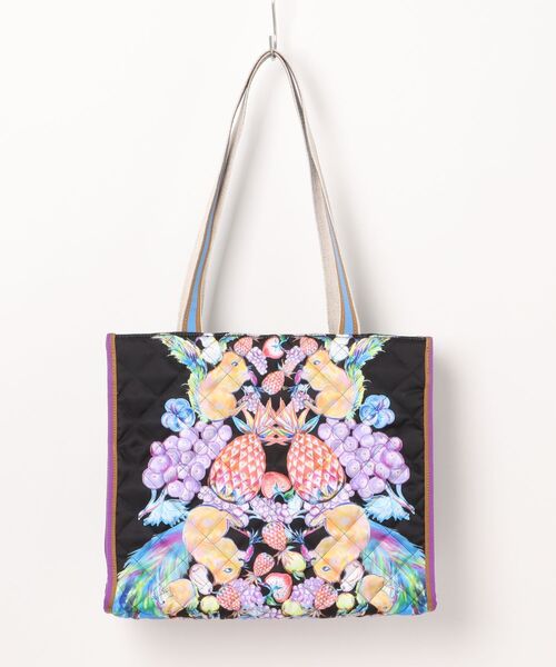 tsumori chisato CARRY（ツモリチサトキャリー）の「トートバッグ　ツモリチサト　ｔｃアニマルキルト（トートバッグ・レディース・ワインレッド/ブラック・FREE）」の2枚目の写真