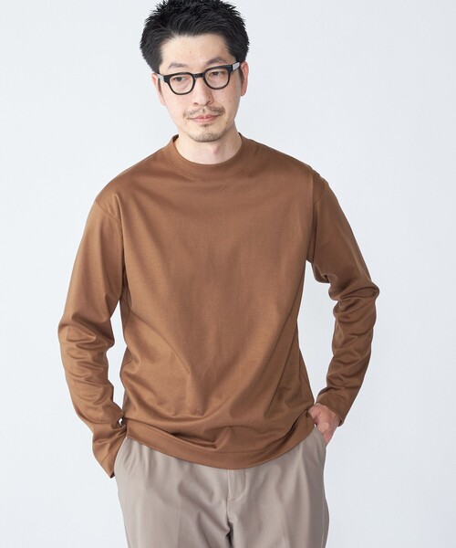 SHIPS: ハイゲージ クルーネック ロングスリーブ Tシャツ（Tシャツ