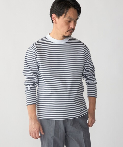 SHIPS: ハイゲージ クルーネック ロングスリーブ Tシャツ（Tシャツ
