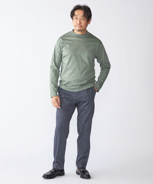 SHIPS: ハイゲージ クルーネック ロングスリーブ Tシャツ（Tシャツ