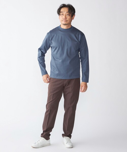 SHIPS: ハイゲージ クルーネック ロングスリーブ Tシャツ（Tシャツ