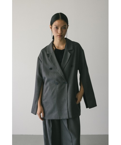 STYLEMIXER（スタイルミキサー）の「ボクシーダブルテーラードジャケット（テーラードジャケット・レディース・ブラウン/ブラック/グレー・FREE）」の19枚目の写真