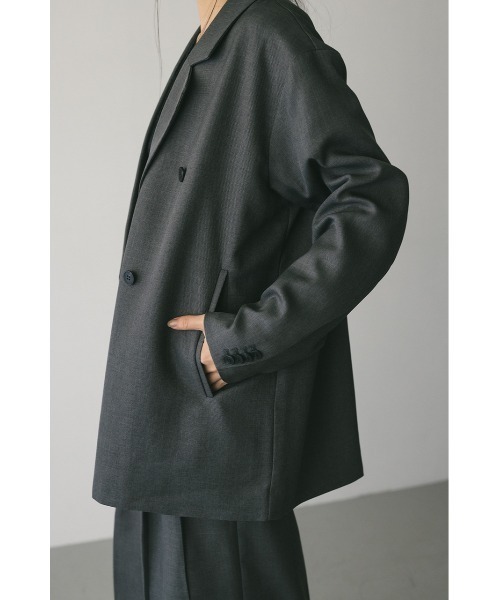 ボクシーダブルテーラードジャケット（テーラードジャケット