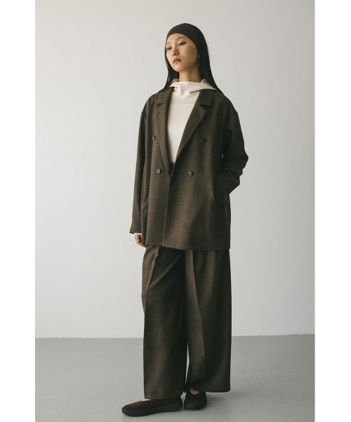 h*u様 【スタイルミキサー 】ボクシーダブルテーラードジャケット セール】ボクシーダブルテーラードジャケット（テーラードジャケット