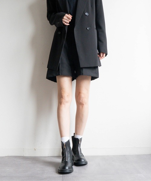 Fabby fabby（ファビィーファビィー）の「サイドニットセンタージップデザインブーツ（ブーツ・レディース・ブラック/ブラウン/シルバー・MEDIUM/LARGE）」の20枚目の写真