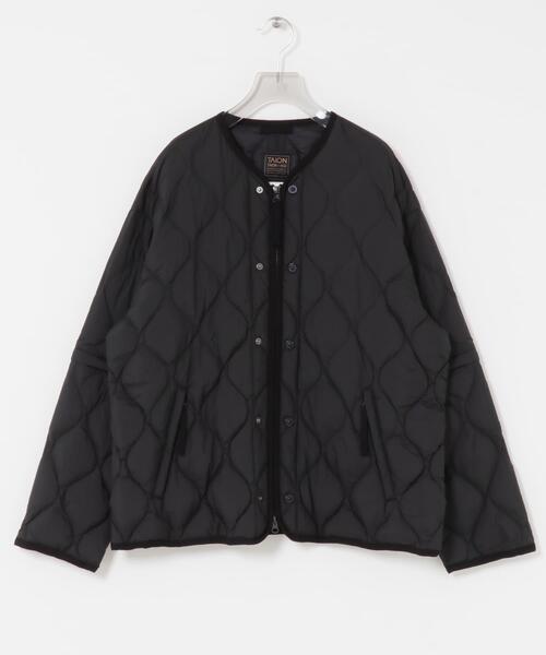 TAION（タイオン）の「『別注』TAION×URBAN RESEARCH MILITALY DOWN（ダウンジャケット/コート・メンズ・チャコールグレー/ブラック・MEDIUM/LARGE）」の9枚目の写真