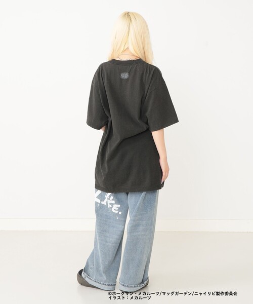 mmts(マミタス)の「【COLLABORATION】ニャイト・オブ・ザ・リビングキャット / 描き下ろしTシャツ 旅行 レイヤード 洗濯可能 主役トップス ライブ(Tシャツ/カットソー・レディース・ブラック/ホワイト・XL/M/L/S)」の12枚目の写真