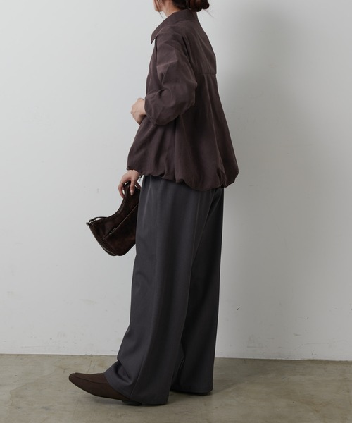 COLONY 2139（コロニートゥーワンスリーナイン）の「バルーンヘムシャツ（シャツ/ブラウス・レディース・オフホワイト/カーキ/ブラウン・FREE）」の14枚目の写真