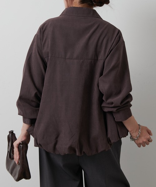 COLONY 2139（コロニートゥーワンスリーナイン）の「バルーンヘムシャツ（シャツ/ブラウス・レディース・オフホワイト/カーキ/ブラウン・FREE）」の10枚目の写真