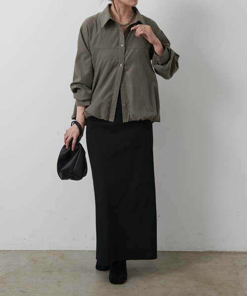 COLONY 2139（コロニートゥーワンスリーナイン）の「バルーンヘムシャツ（シャツ/ブラウス・レディース・オフホワイト/カーキ/ブラウン・FREE）」の20枚目の写真