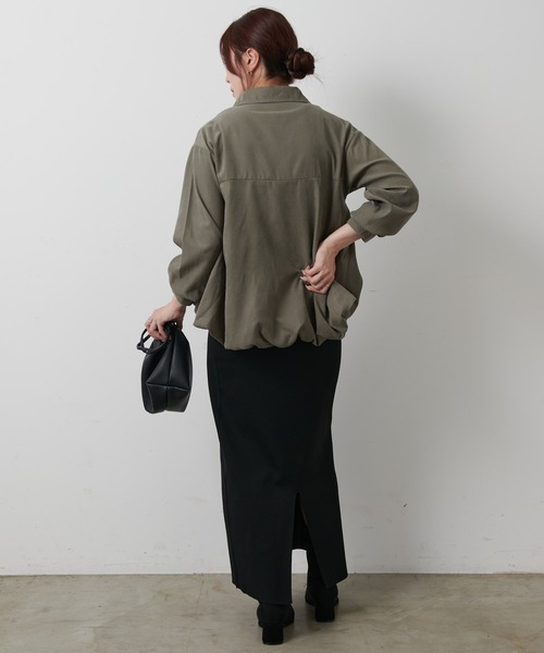 COLONY 2139（コロニートゥーワンスリーナイン）の「バルーンヘムシャツ（シャツ/ブラウス・レディース・オフホワイト/カーキ/ブラウン・FREE）」の22枚目の写真