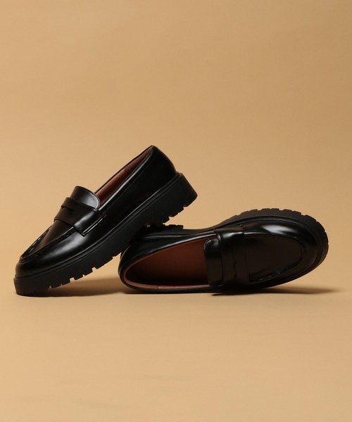 ラバーソール/シンセティックレザーシューズ（ドレスシューズ