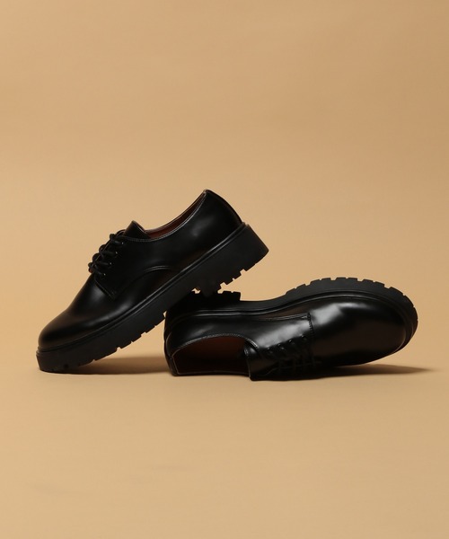 ラバーソール/シンセティックレザーシューズ（ドレスシューズ