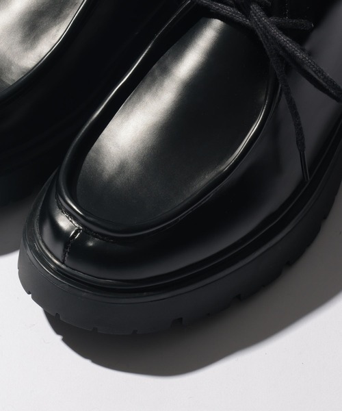 RAGEBLUE(レイジブルー)の「ラバーソール/シンセティックレザーシューズ(ドレスシューズ・メンズ・ブラック系その他/ブラック/ブラック系その他2・LARGE/SMALL/MEDIUM)」の8枚目の写真