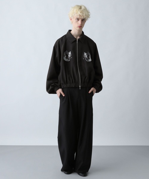 HARE(ハレ)の「シシュウバルーンブルゾン(HARE)(ブルゾン・メンズ・ブラック・SMALL/MEDIUM)」の3枚目の写真
