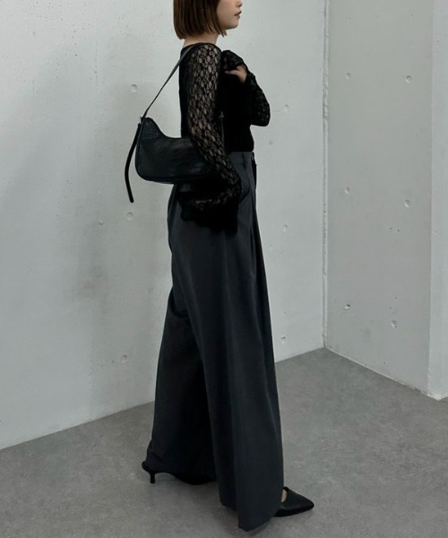 archives(アルシーヴ)の「カットレースフレアスリーブTOPS(Tシャツ/カットソー・レディース・アイボリー/ブラック/ブラウン・MEDIUM)」の18枚目の写真