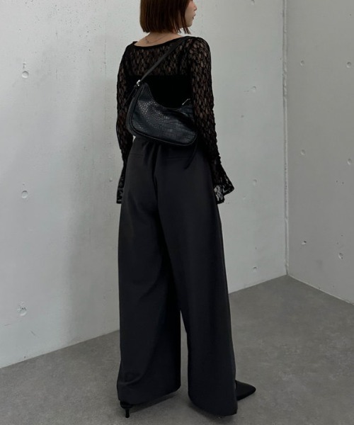 archives(アルシーヴ)の「カットレースフレアスリーブTOPS(Tシャツ/カットソー・レディース・アイボリー/ブラック/ブラウン・MEDIUM)」の19枚目の写真