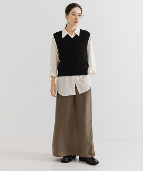 URBAN RESEARCH(アーバンリサーチ)の「ウールカシミヤVネックニットベスト(ニット/セーター・レディース・ブラック/グレー・FREE)」の5枚目の写真