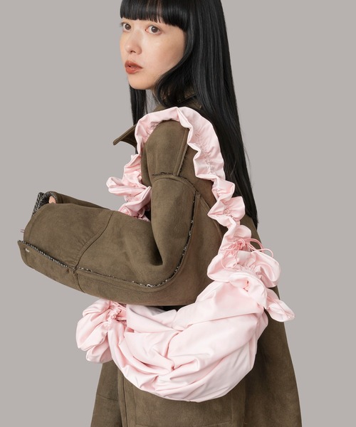 Casselini(キャセリーニ)の「Casselini(キャセリーニ) 2WAY blooming bag(ショルダーバッグ・レディース・ブラック/カーキ/ピンク/ドット/シルバー/ミント・FREE)」の5枚目の写真