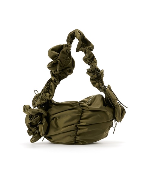 Casselini(キャセリーニ)の「Casselini(キャセリーニ) 2WAY blooming bag(ショルダーバッグ・レディース・ブラック/カーキ/ピンク/ドット/シルバー/ミント・FREE)」の9枚目の写真