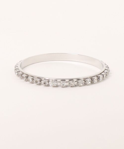 SPINNS(スピンズ)の「シルバーブレスレット/ライトストーン(ブレスレット・メンズ・シルバー・ONESIZE)」の2枚目の写真