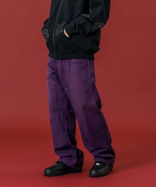 XLARGE（エクストララージ）の「FADED DOUBLE KNEE PANTS（その他パンツ・メンズ・ブラック/ブラウン/パープル・30inch/32inch/34inch/36inch）」の3枚目の写真