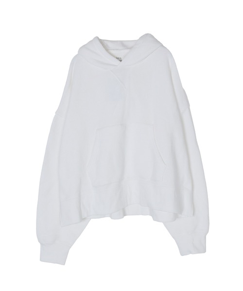 Ungrid(アングリッド)の「【WEB限定】スリットワイドパーカー(パーカー・レディース・ブラック/ライトグレー/モカ/オフホワイト・FREE)」の11枚目の写真