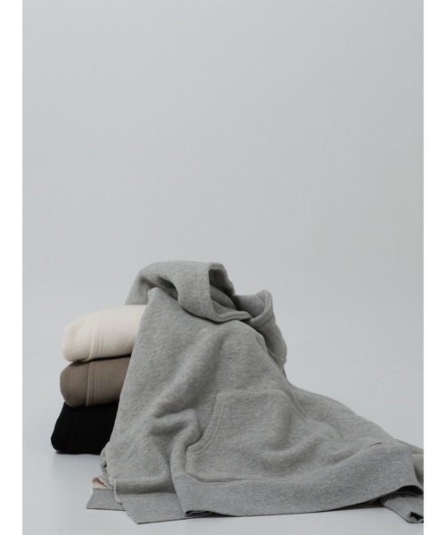 Ungrid(アングリッド)の「【WEB限定】スリットワイドパーカー(パーカー・レディース・ブラック/ライトグレー/モカ/オフホワイト・FREE)」の6枚目の写真