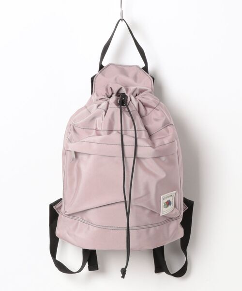 FRUIT OF THE LOOM(フルーツオブザルーム)の「FRUIT OF THE LOOM/フルーツオブザルーム COLOR PURSE BACKPACK(バックパック/リュック・レディース・グリーン/レッド/ピンク/イエロー/ベージュ/カーキ/ブラック/杢グレー・ONE SIZE)」の4枚目の写真