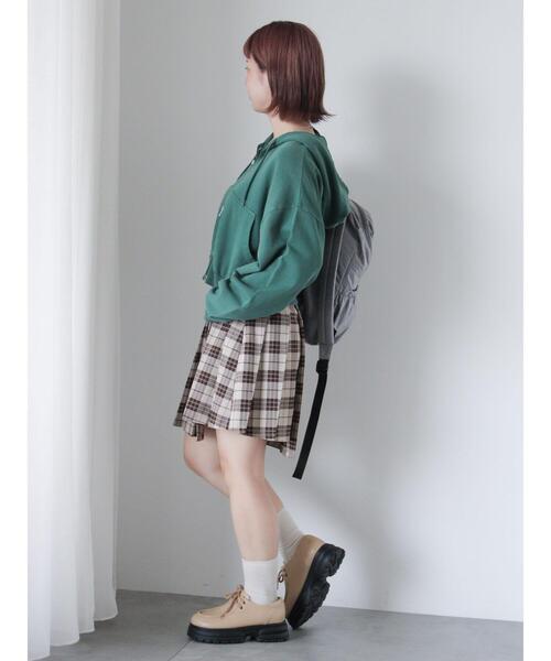 ehka sopo(エヘカソポ)の「アシメプリーツミニスカート(スカート・レディース・グレー/チャコールグレー/ベージュ・F)」の18枚目の写真