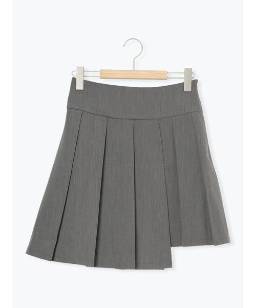 ehka sopo(エヘカソポ)の「アシメプリーツミニスカート(スカート・レディース・グレー/チャコールグレー/ベージュ・F)」の12枚目の写真