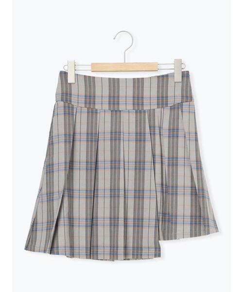 ehka sopo(エヘカソポ)の「アシメプリーツミニスカート(スカート・レディース・グレー/チャコールグレー/ベージュ・F)」の11枚目の写真