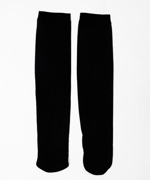 WEGO（ウィゴー）の「WEGO/ドット柄シアーハイソックス（ソックス/靴下・レディース・ブラック・23-25cm）」の4枚目の写真