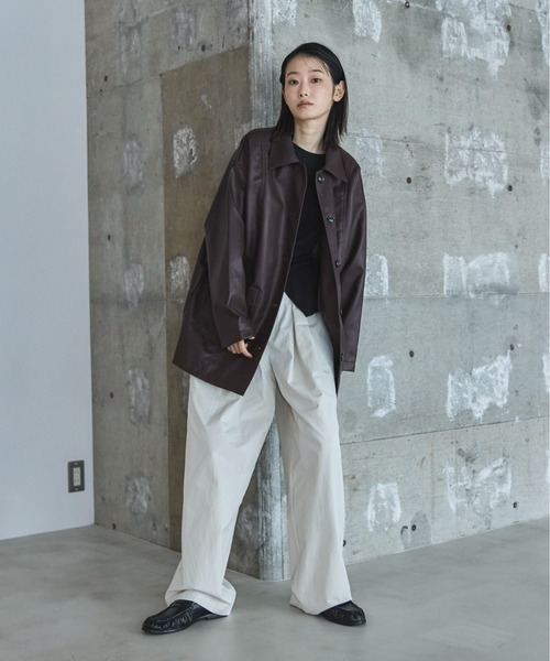 センタースリットシアーロンTee（Tシャツ/カットソー）｜feepur