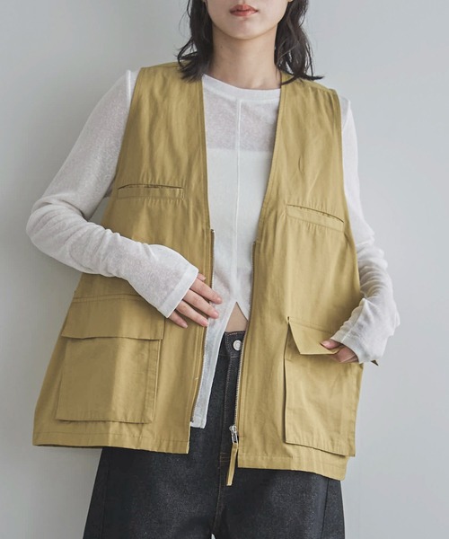 feepur(フェピュール)の「センタースリットシアーロンTee(Tシャツ/カットソー・レディース・ブラック/オフホワイト/ブラウン・MEDIUM)」の11枚目の写真