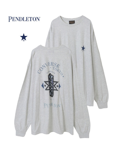 PENDLETON(ペンドルトン)の「【PENDLETON】BACK PRINT LONGSLEEVE TEE(Tシャツ/カットソー・レディース・ピンク/杢グレー/ブラック・SMALL/MEDIUM)」の3枚目の写真